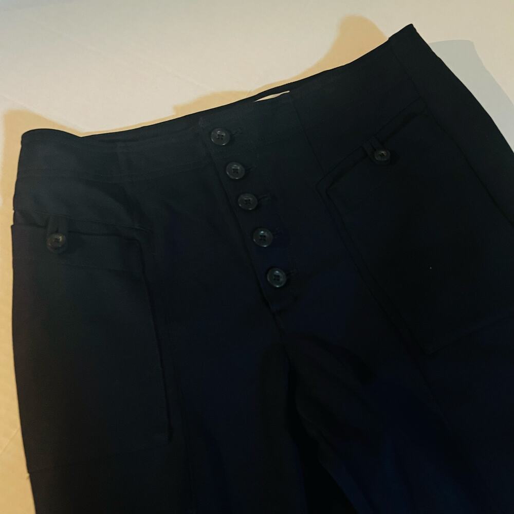 Anthropologie Bryson High Rise Pants Size 10 Navy - Picture 5 of 11